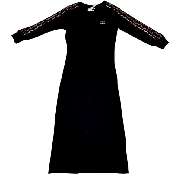adidas✨$12 when bundled✨Black quarter Sleeve Dress 🐆 - Picture 1 of 7